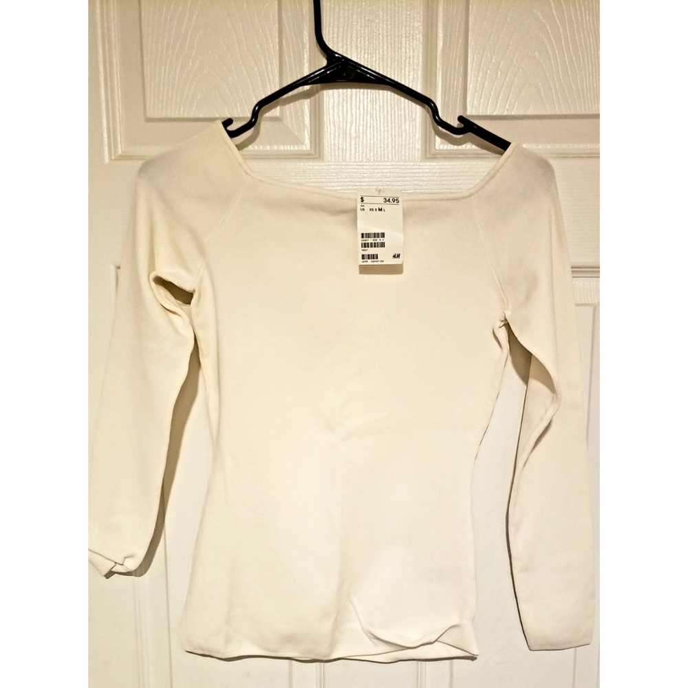 Square Neckline Long Sleeve - SIZE M